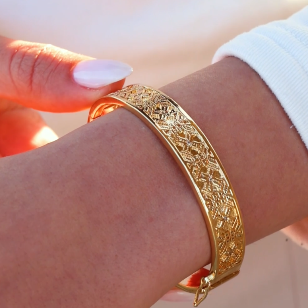 Palestinian Embroidery Bangle