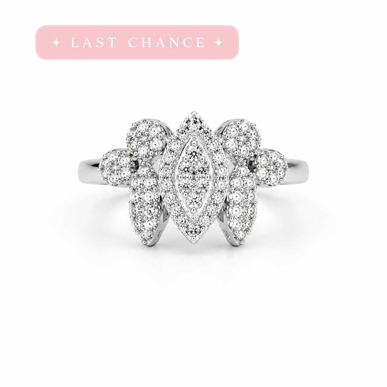 Royal Bloom Ring – Silver