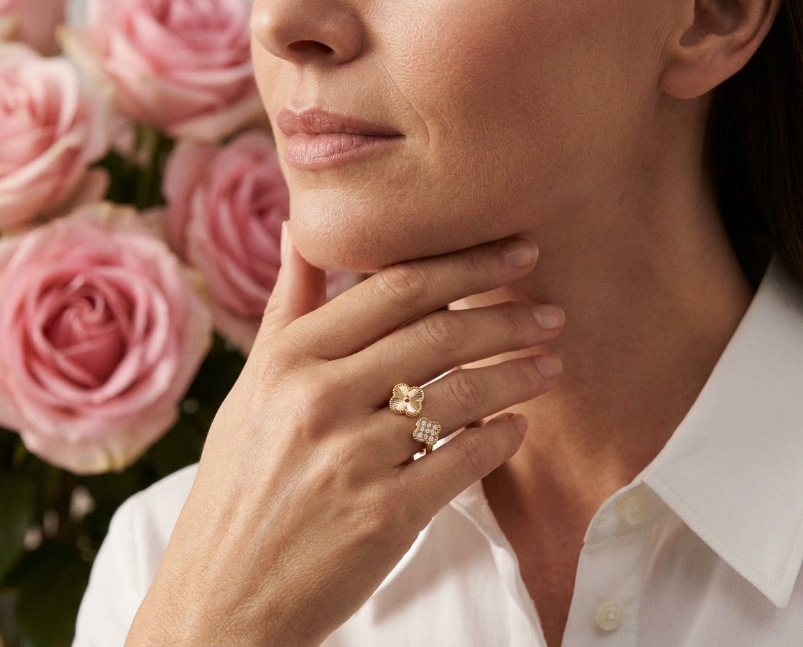 Clover Duo Luxe Ring