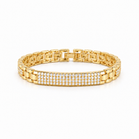 Lumière Gold Zircon Link Bracelet
