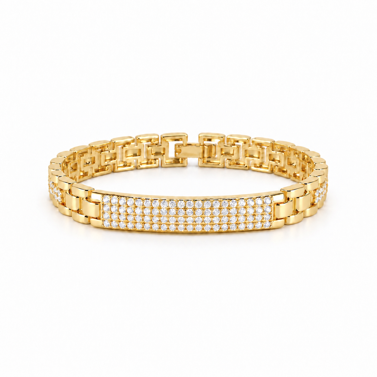 Lumière Gold Zircon Link Bracelet