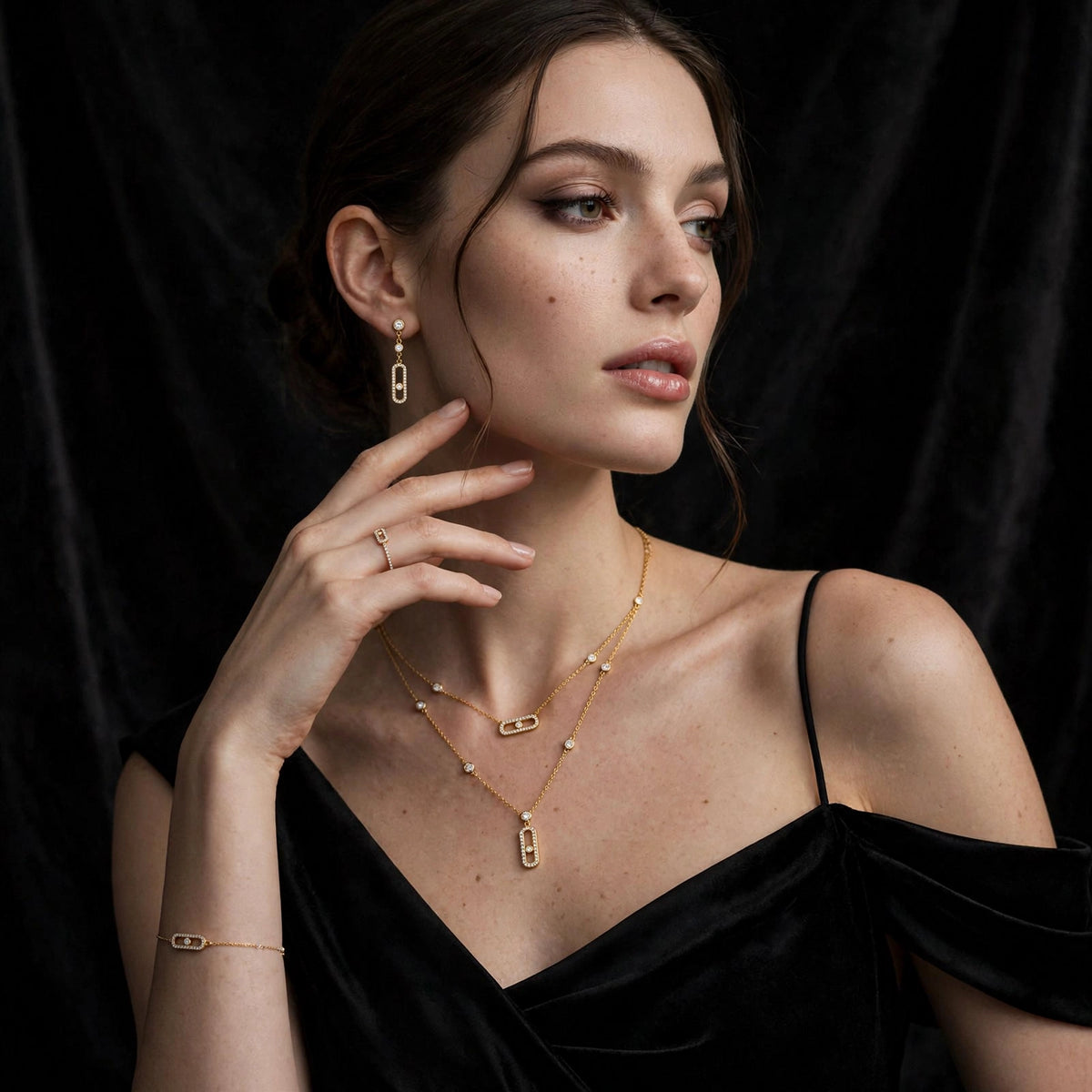 The Céleste Zircon Drop Earrings