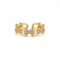 Zircon Chain Ring