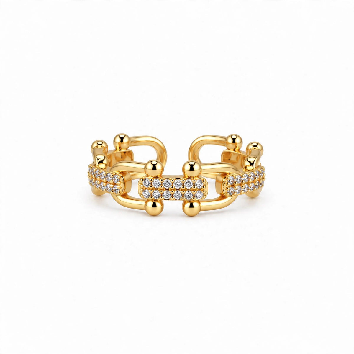 Zircon Chain Ring