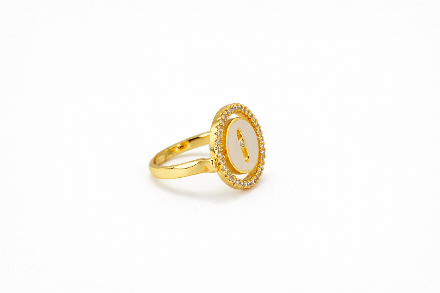 Gold Halo Emblem Ring