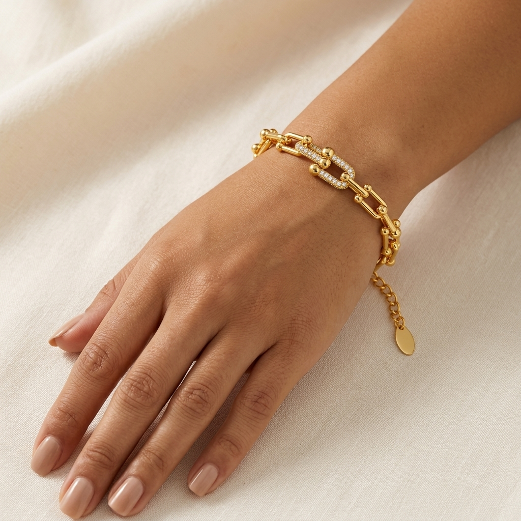The Pavé Link Bracelet