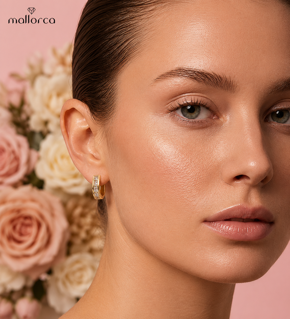 Lumière Princess Cut Huggie Earrings