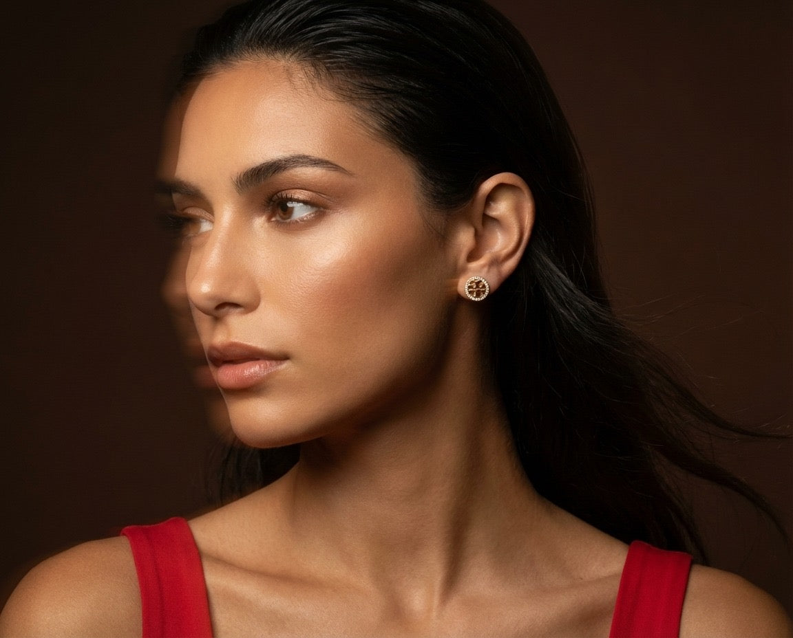 Classic Medallion Stud Earrings
