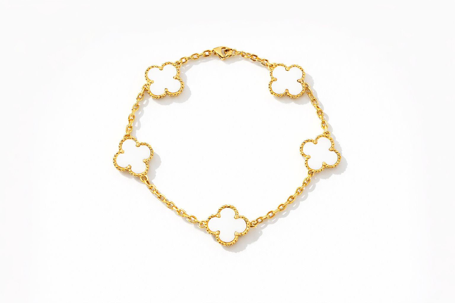Ivory Clover Bracelet