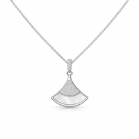 Celeste Fan Pendant Necklace