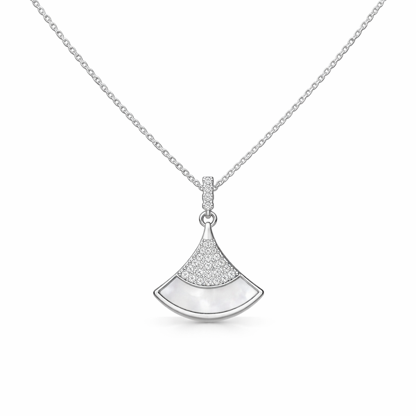 Celeste Fan Pendant Necklace