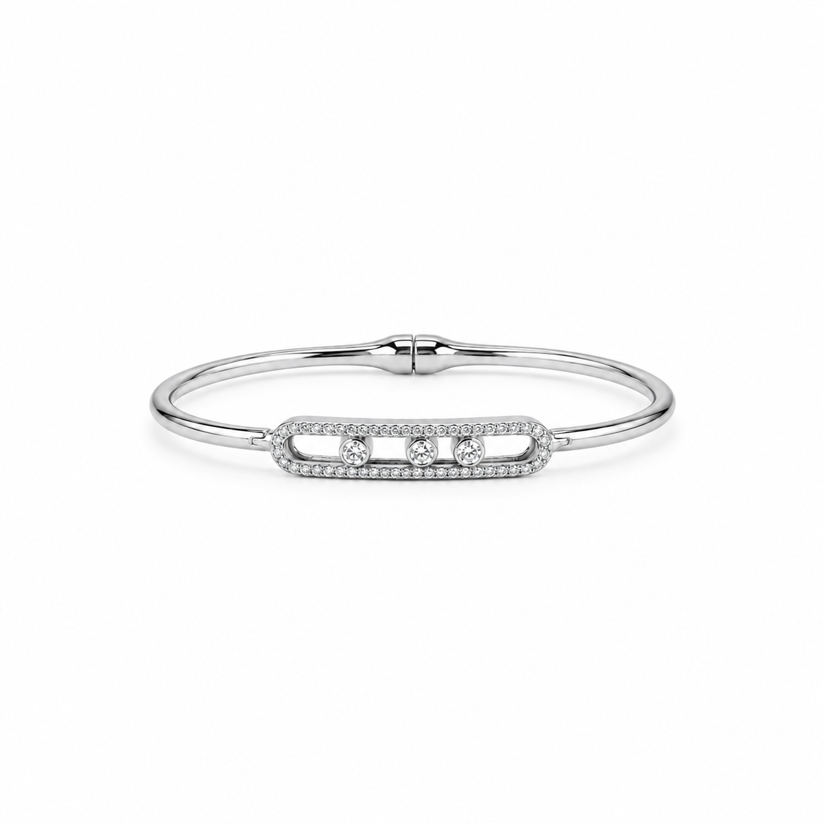 The Masterpiece Motion Bangle – Silver