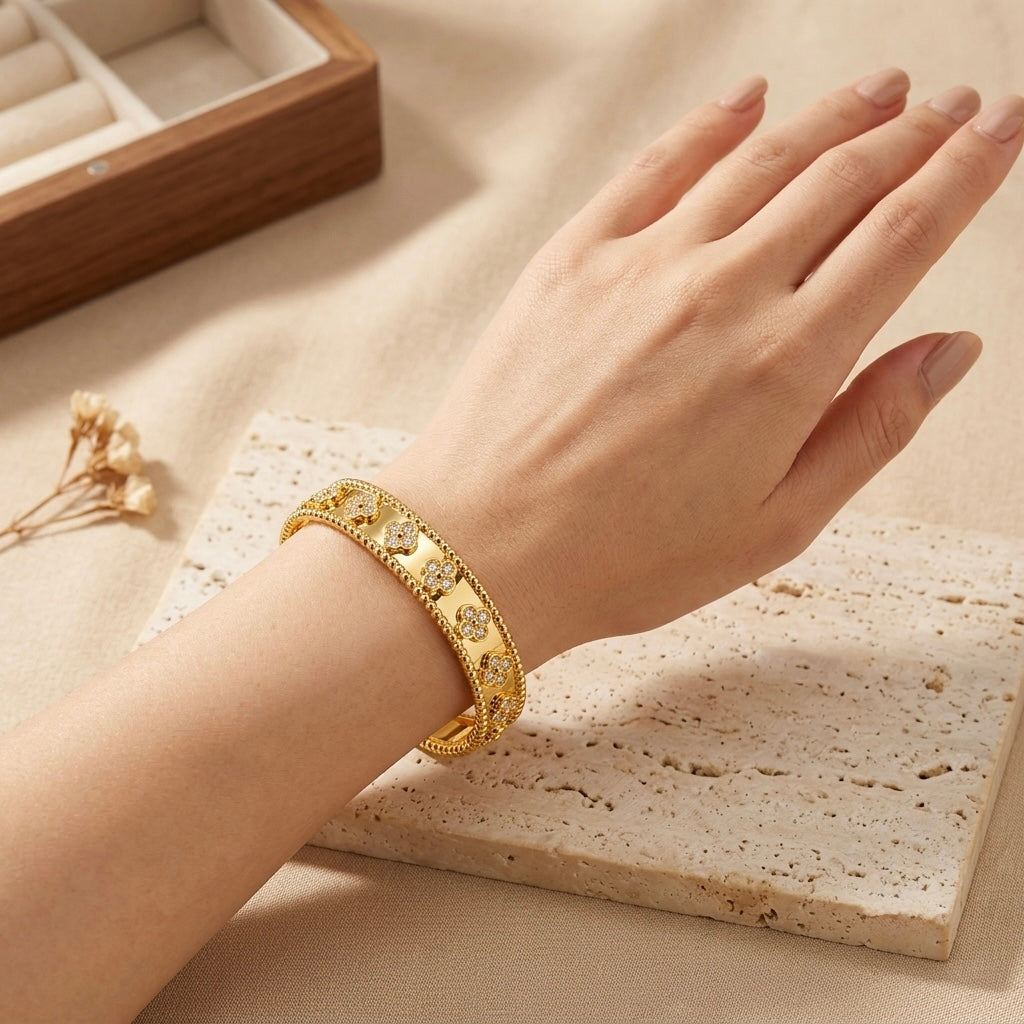 Celeste Crystal Bangle