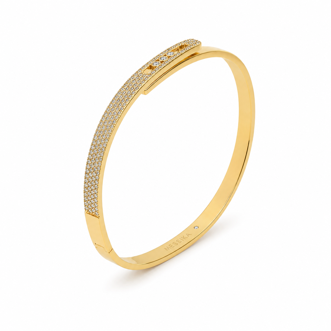 Lumière Floating Zircon Cuff – Luxe Edition
