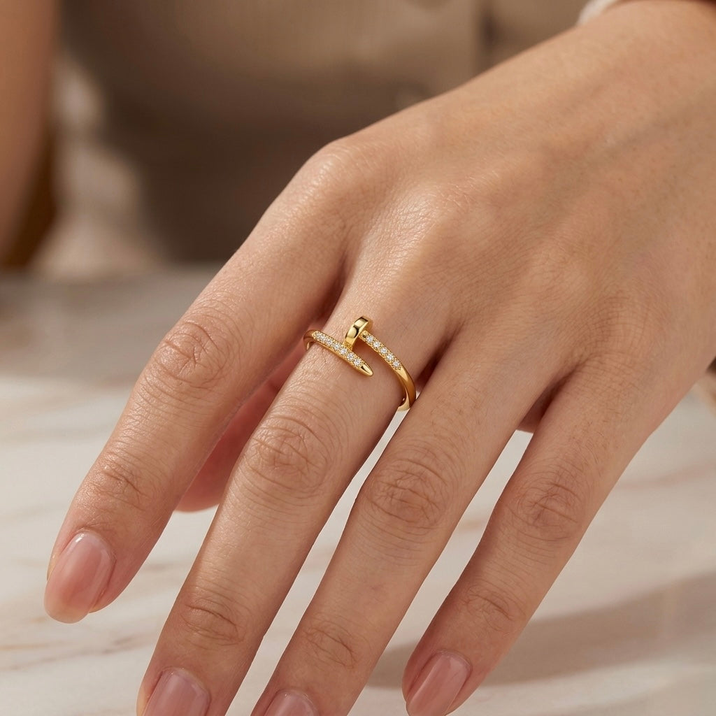 Golden Heart Ring
