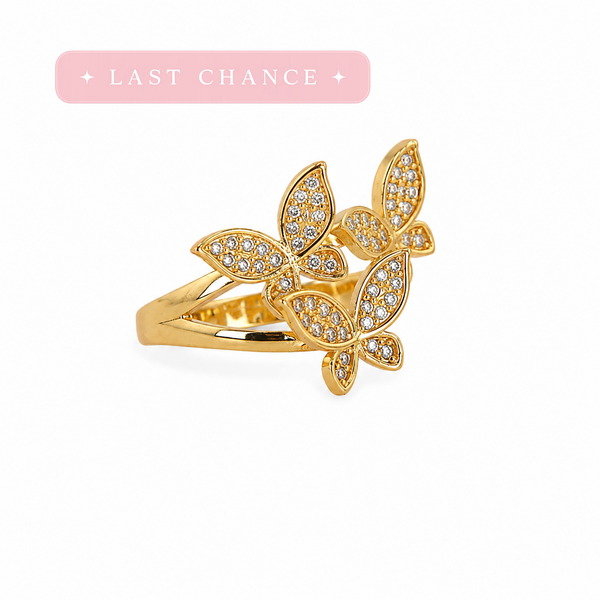 Golden Butterfly Ring