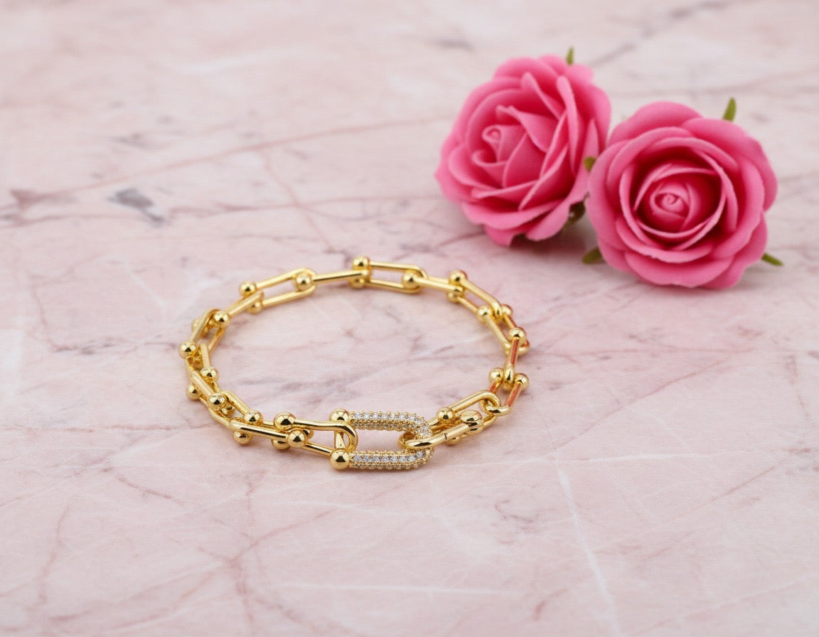Signature Lock Chain Bracelet