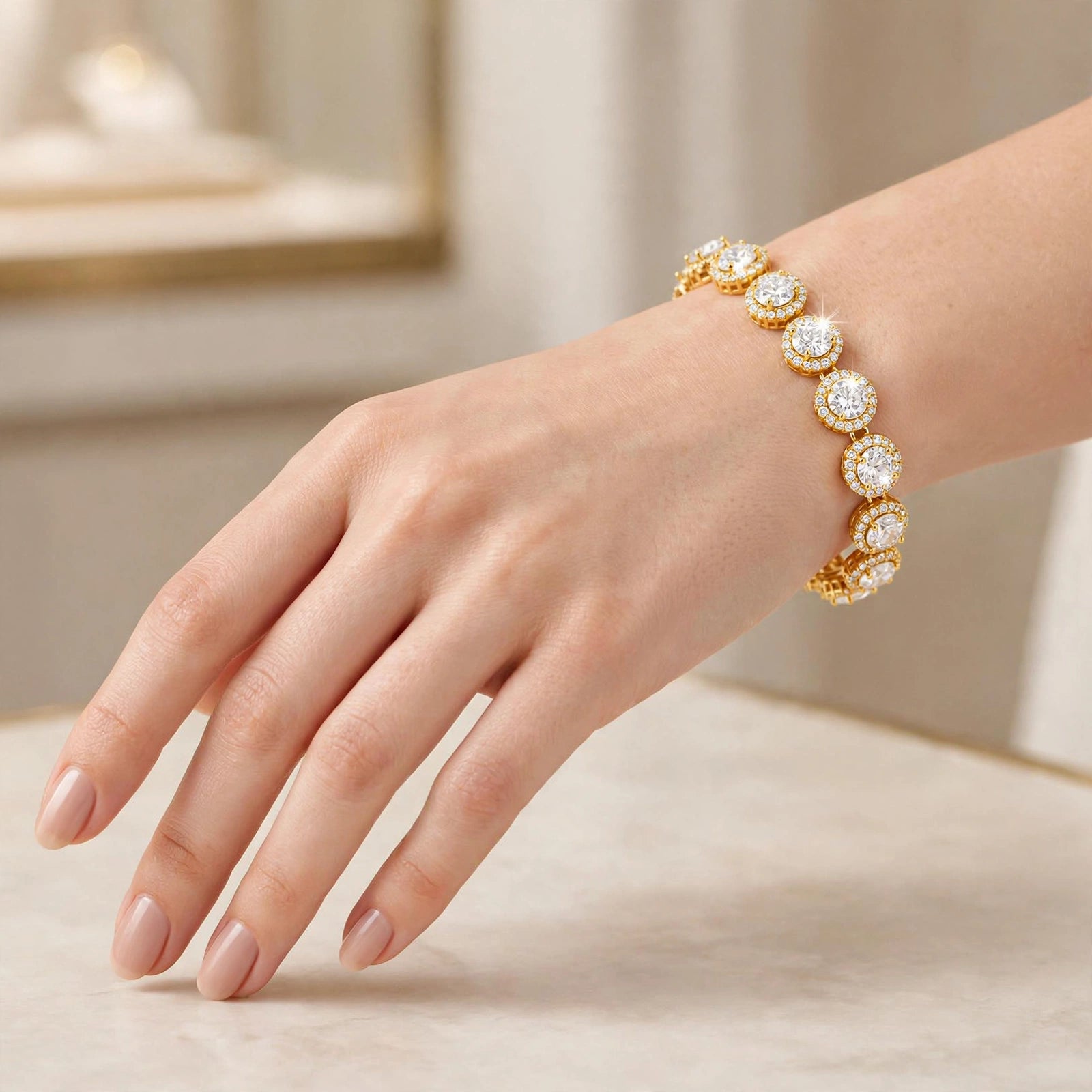 Éclat Crystal Halo Bracelet