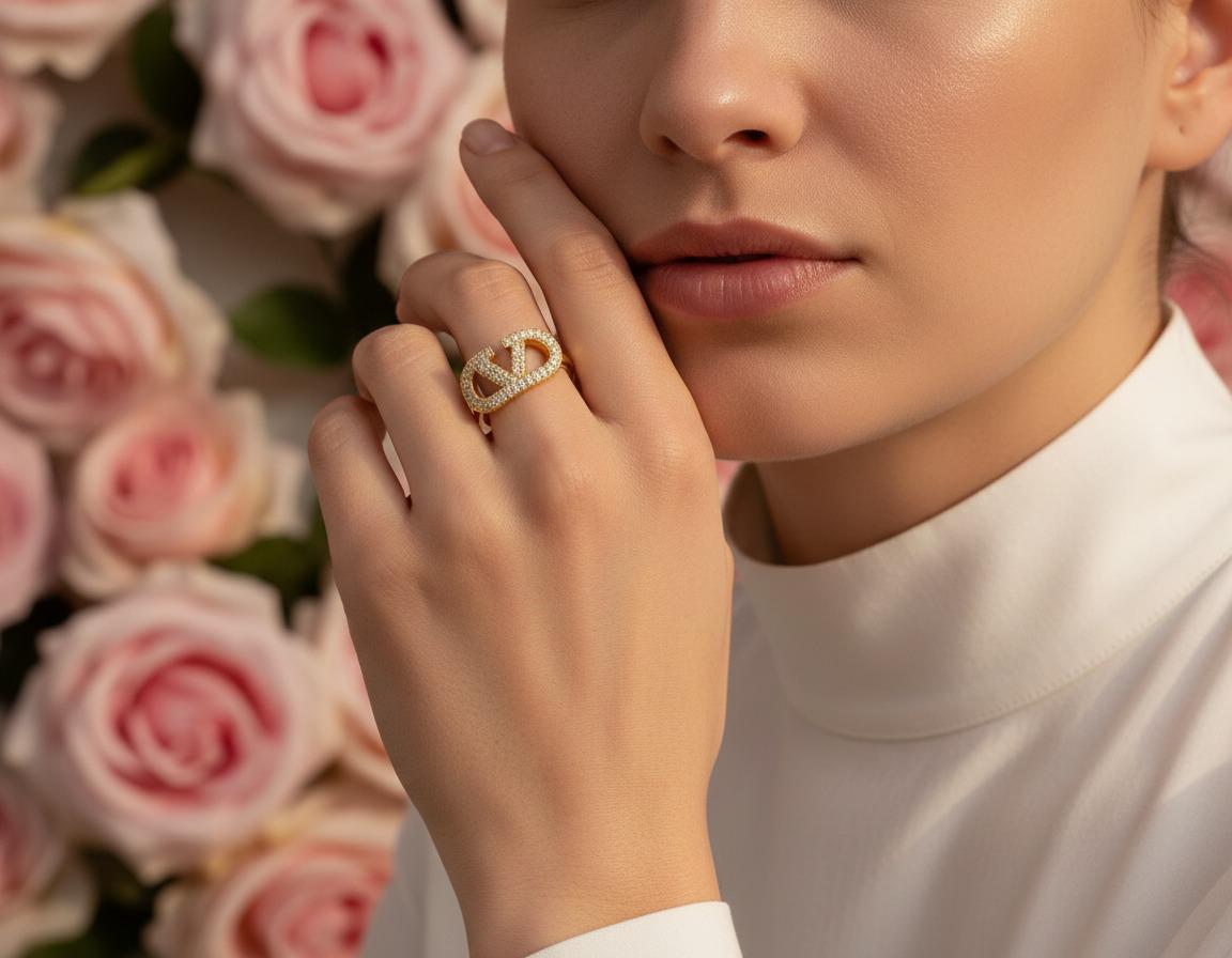 Valora Crystal Gold Ring
