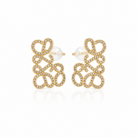 Arabesque Crystal Stud Earrings