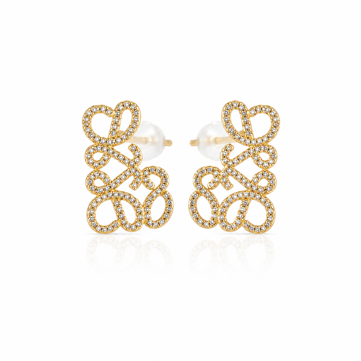 Arabesque Crystal Stud Earrings