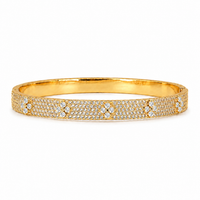 Crystal Fleur Pavé Bangle