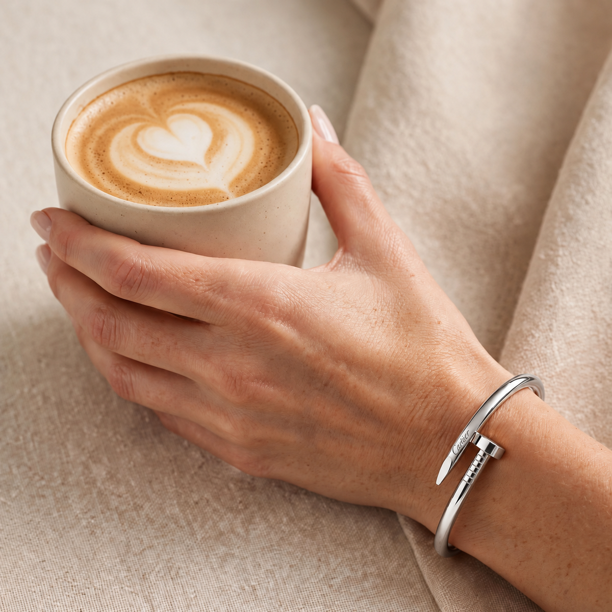 Signature Edition Silver Nail Bangle