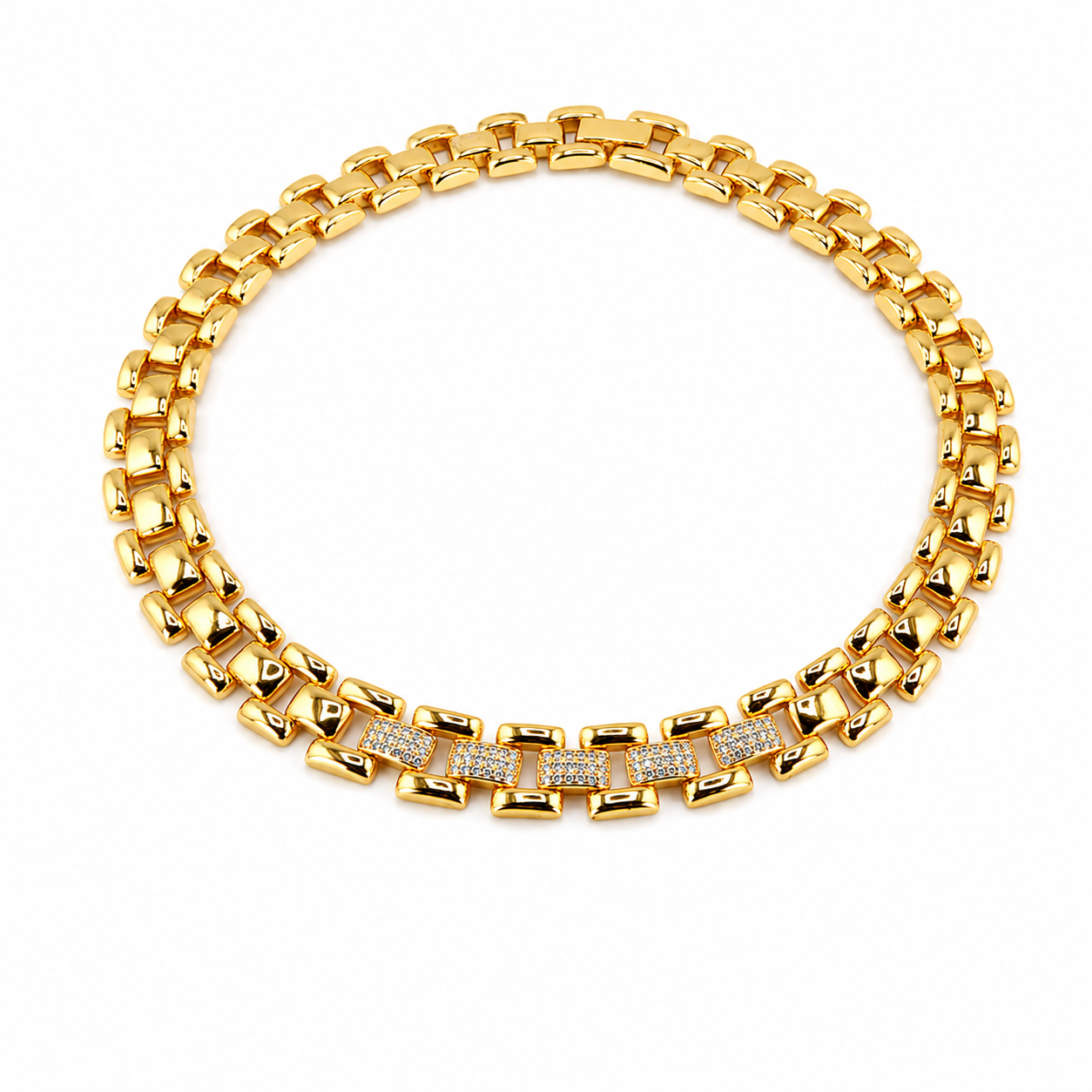 Luxe Link Crystal Necklace