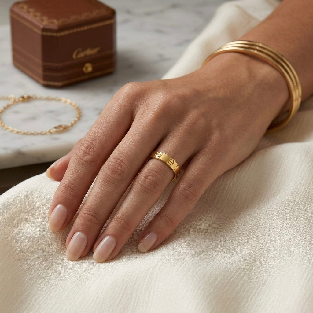 Luxury Screw Band Ring