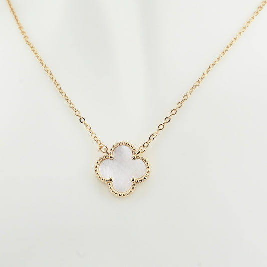 Golden Clover Pendant Necklace