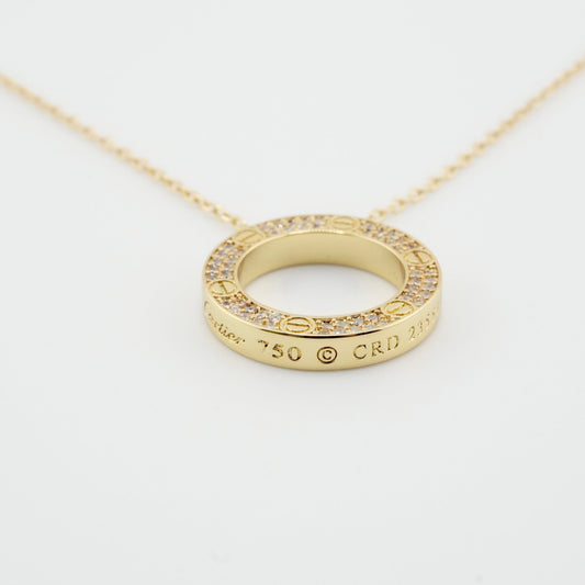 Eternal Elegance Circle Pendant Necklace