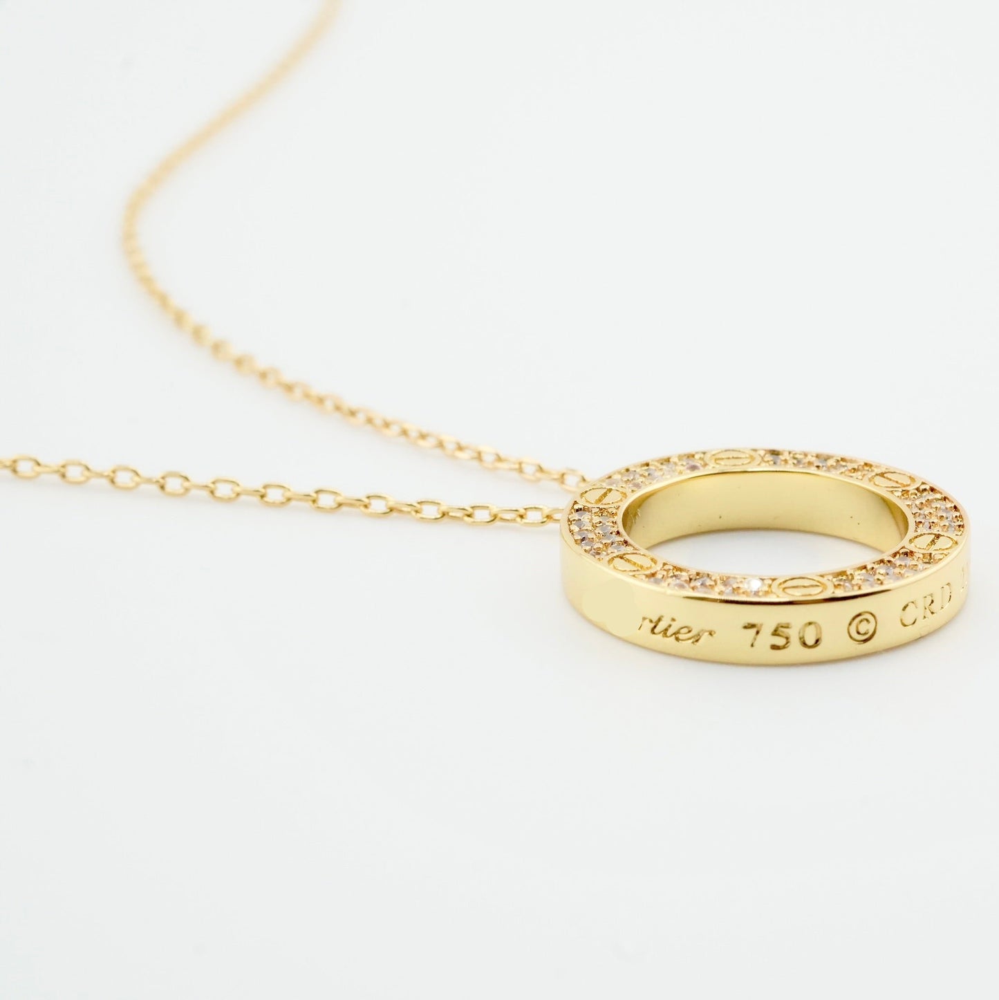 Eternal Elegance Circle Pendant Necklace