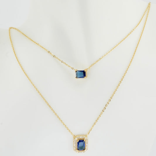 Royal Sapphire Layered Necklace