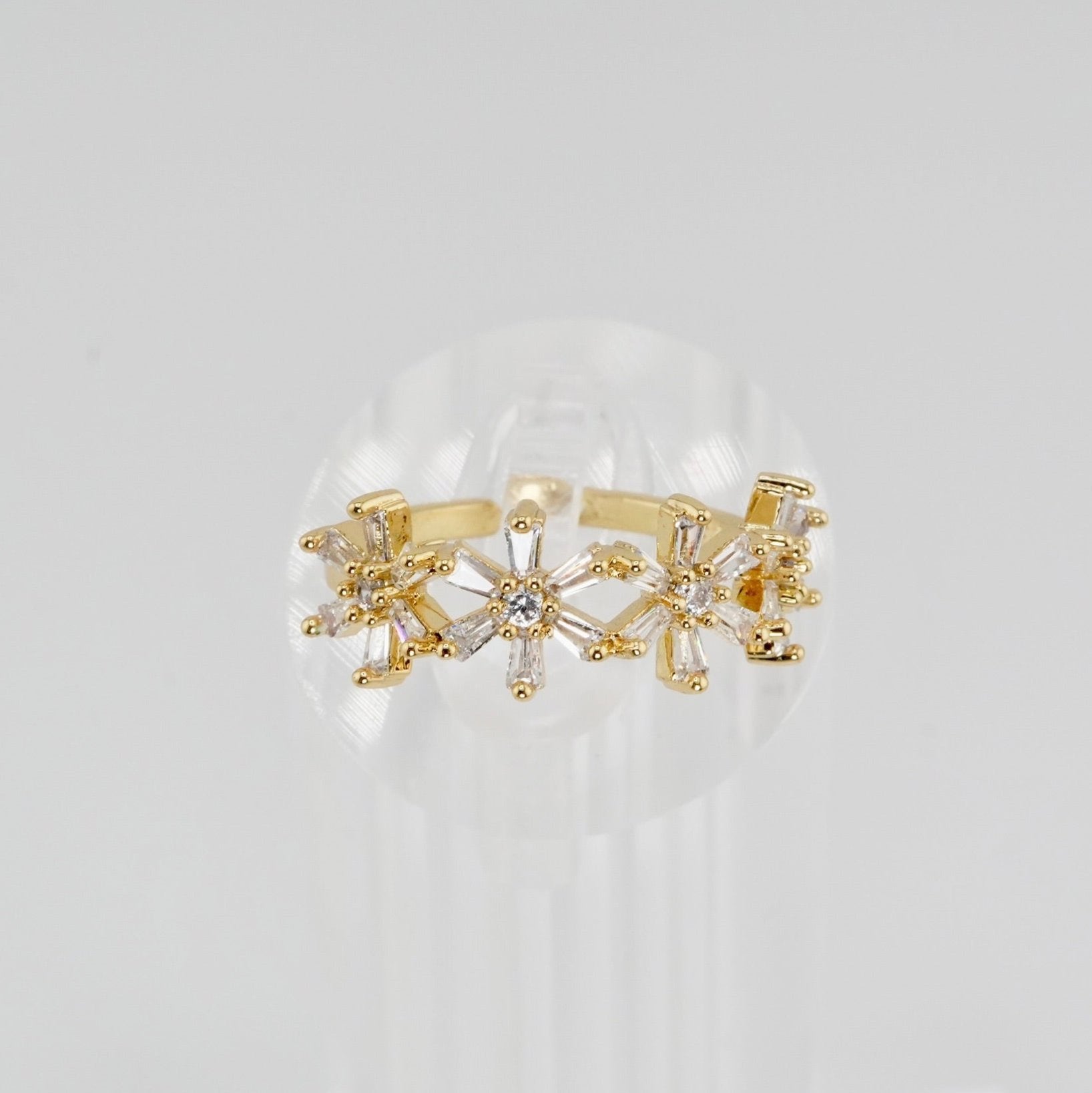 Diamond Snowflakes Ring