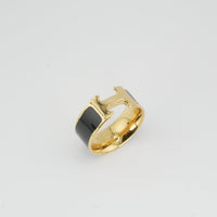 Midnight H Ring