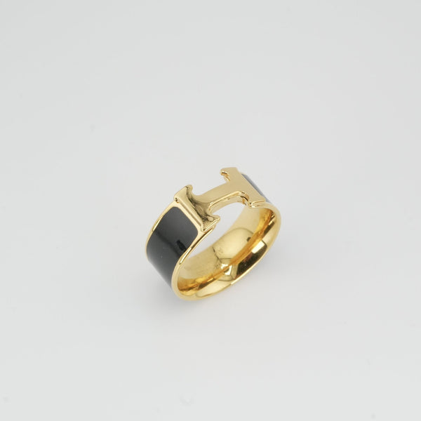 Midnight H Ring