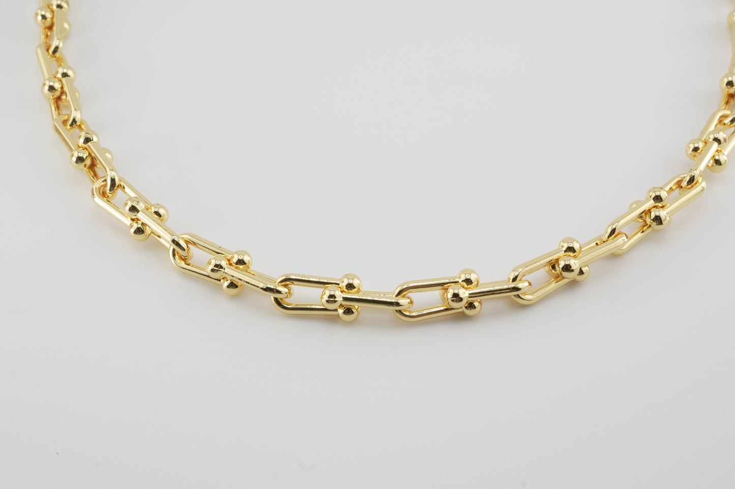 Golden Links Statement Necklace