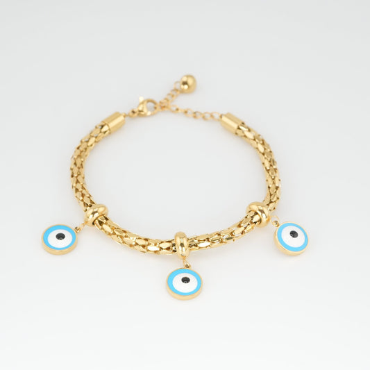 3 Eyes Charm Bracelet
