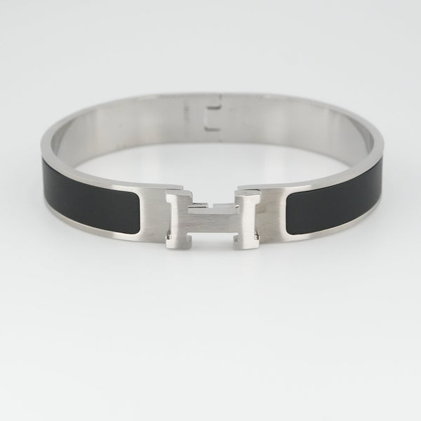 Silver Onyx Band Bracelet