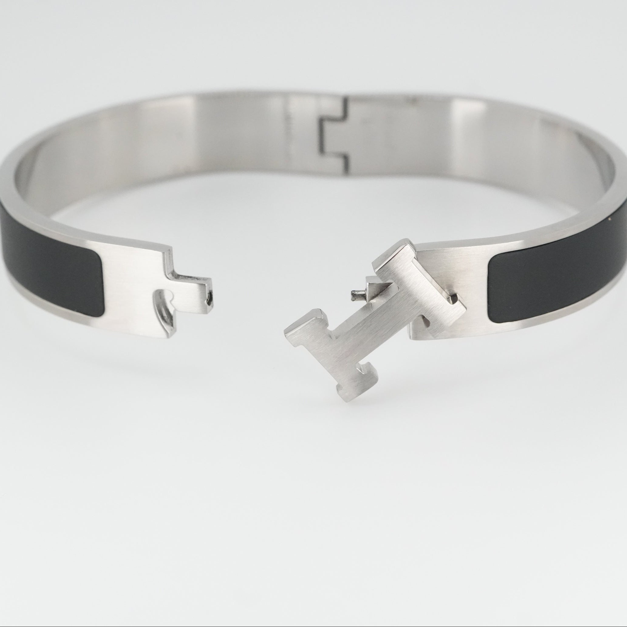 Silver Onyx Band Bracelet