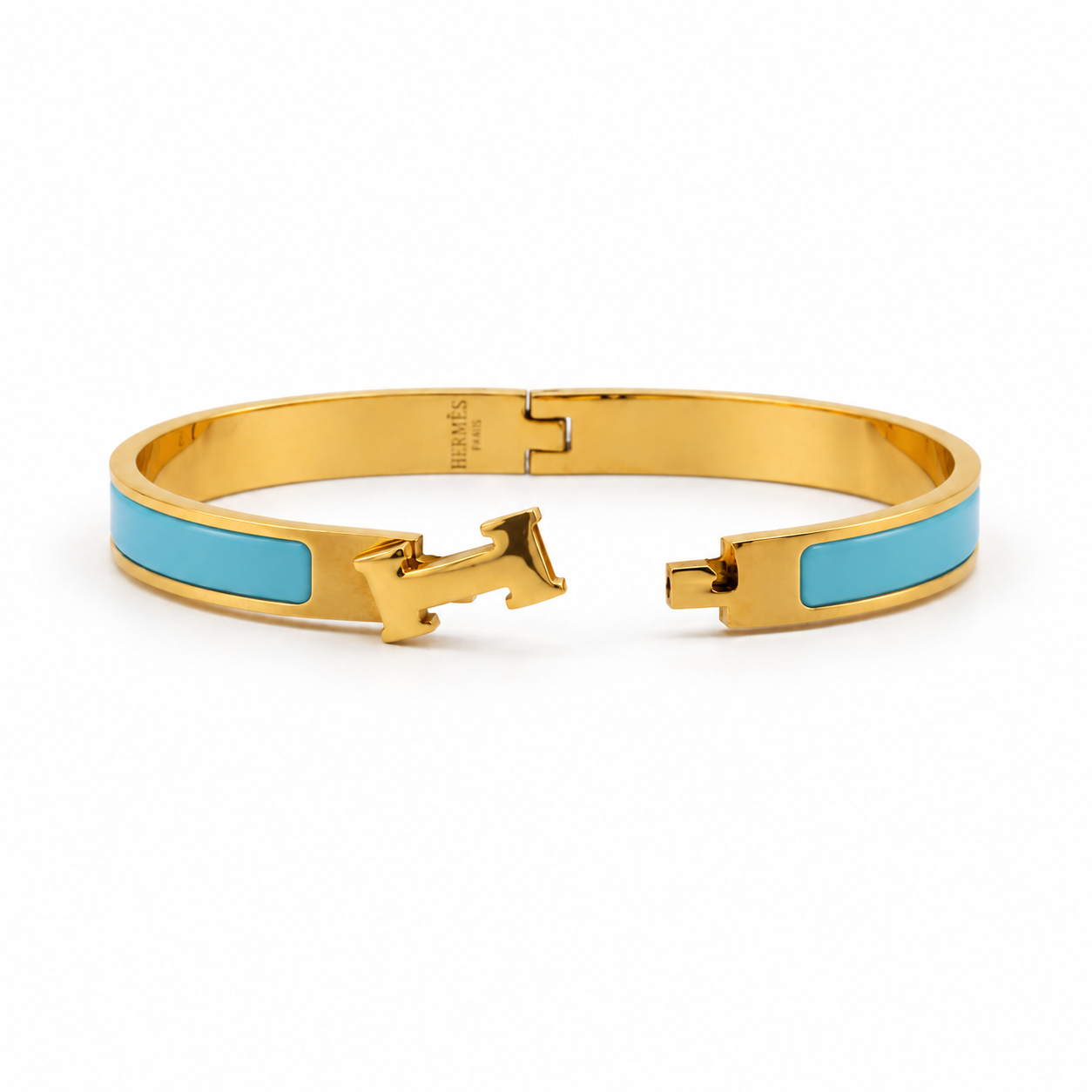 The Riviera Enamel Bracelet – Turquoise