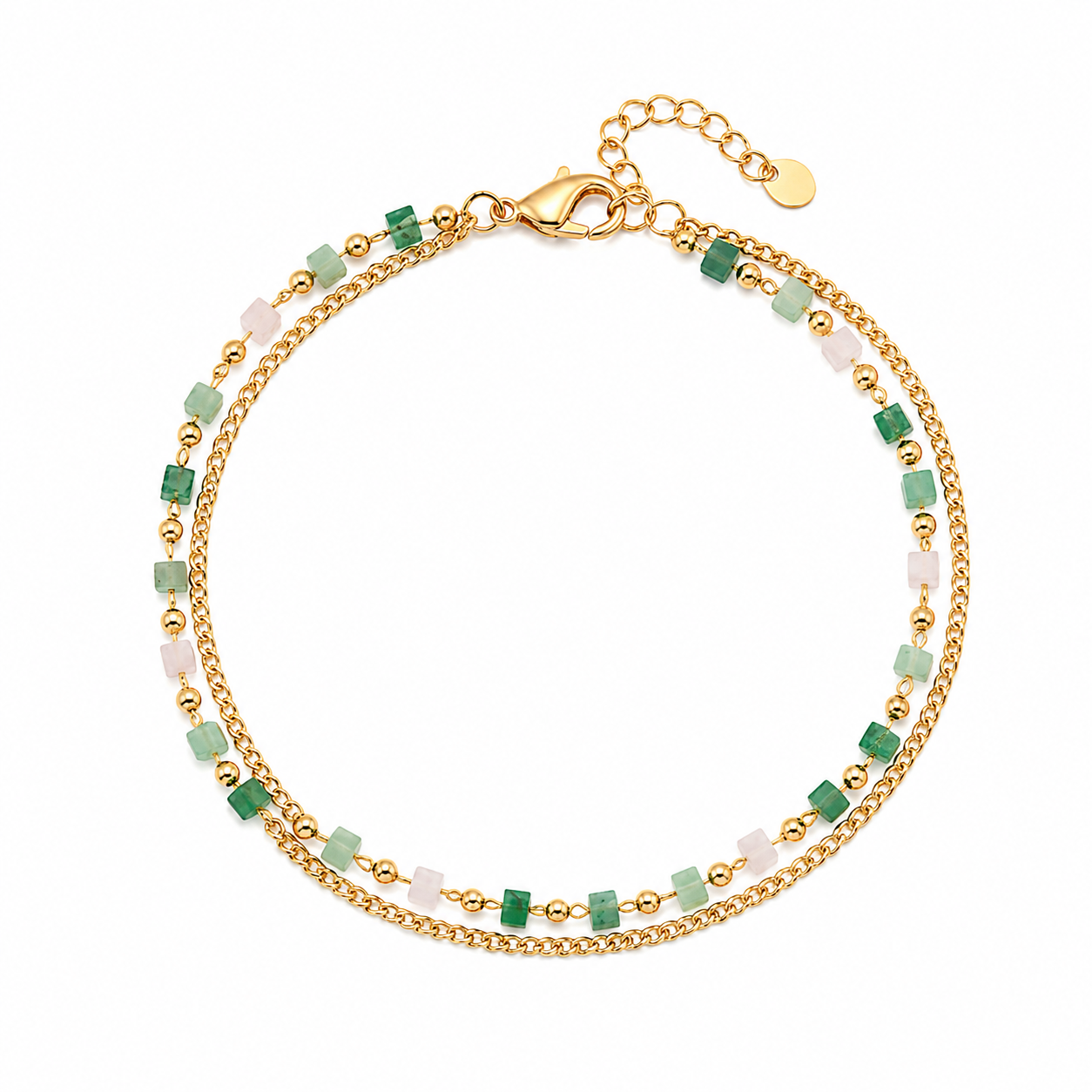 Emerald Glow Anklet
