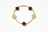 Midnight Clover Bracelet