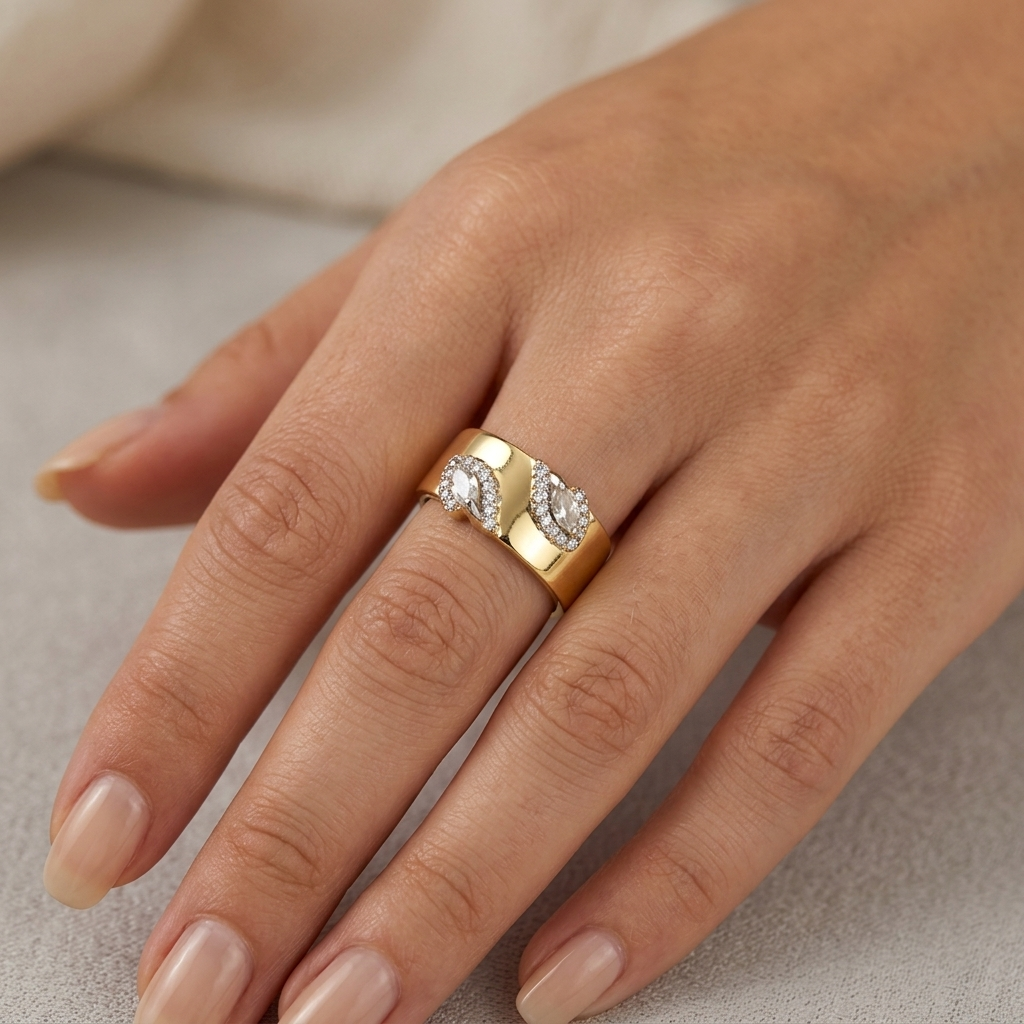 Amara Clear Marquise Ring