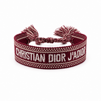 Burgundy Woven Adjustable Bracelet