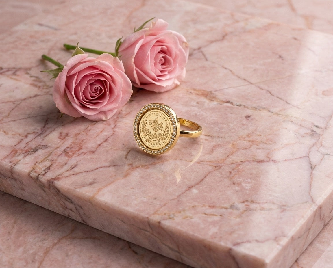 Classic Coin Gold Ring