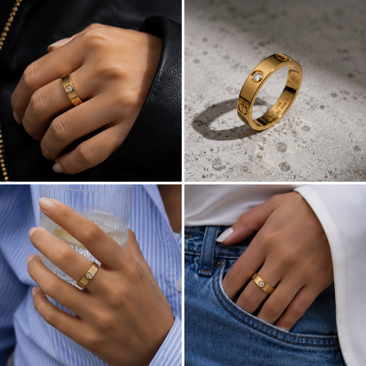 Luxury Crystal Band Ring