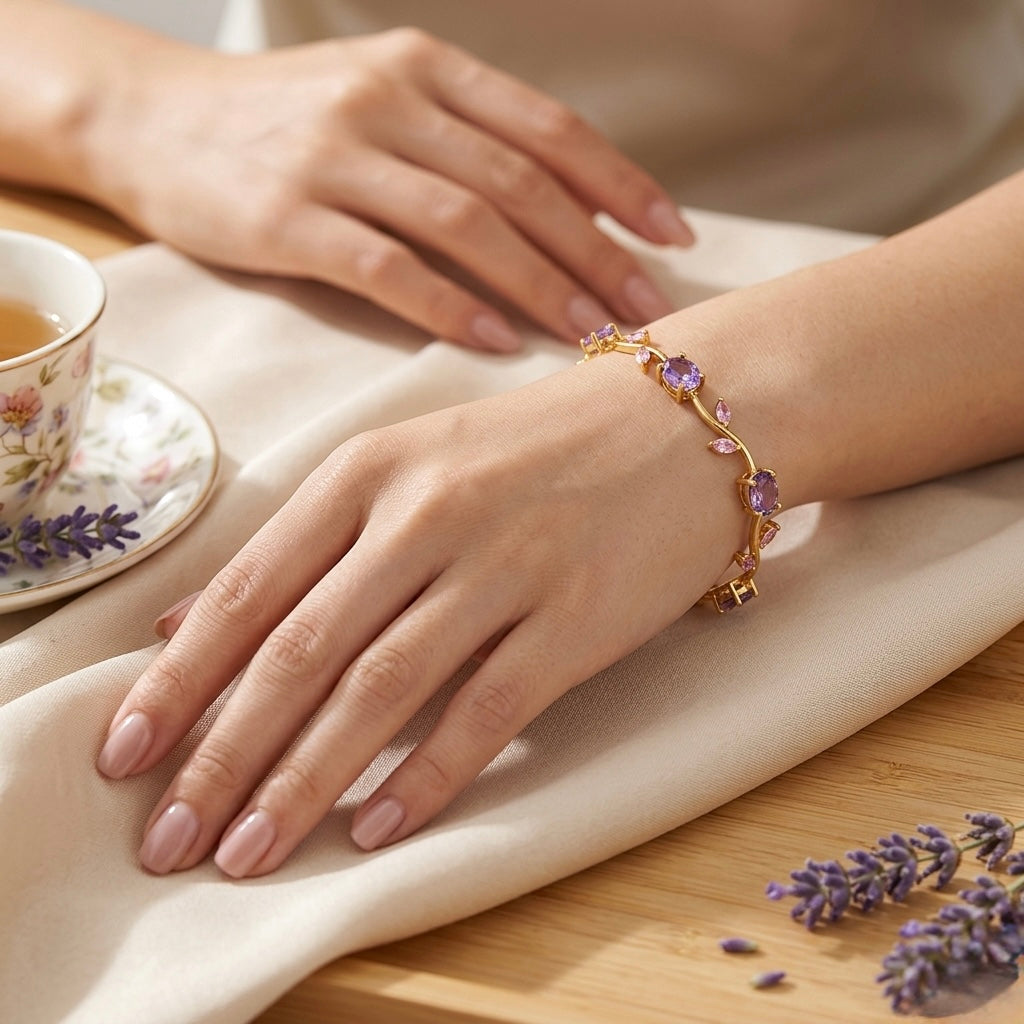 Lavender Blossom Bracelet