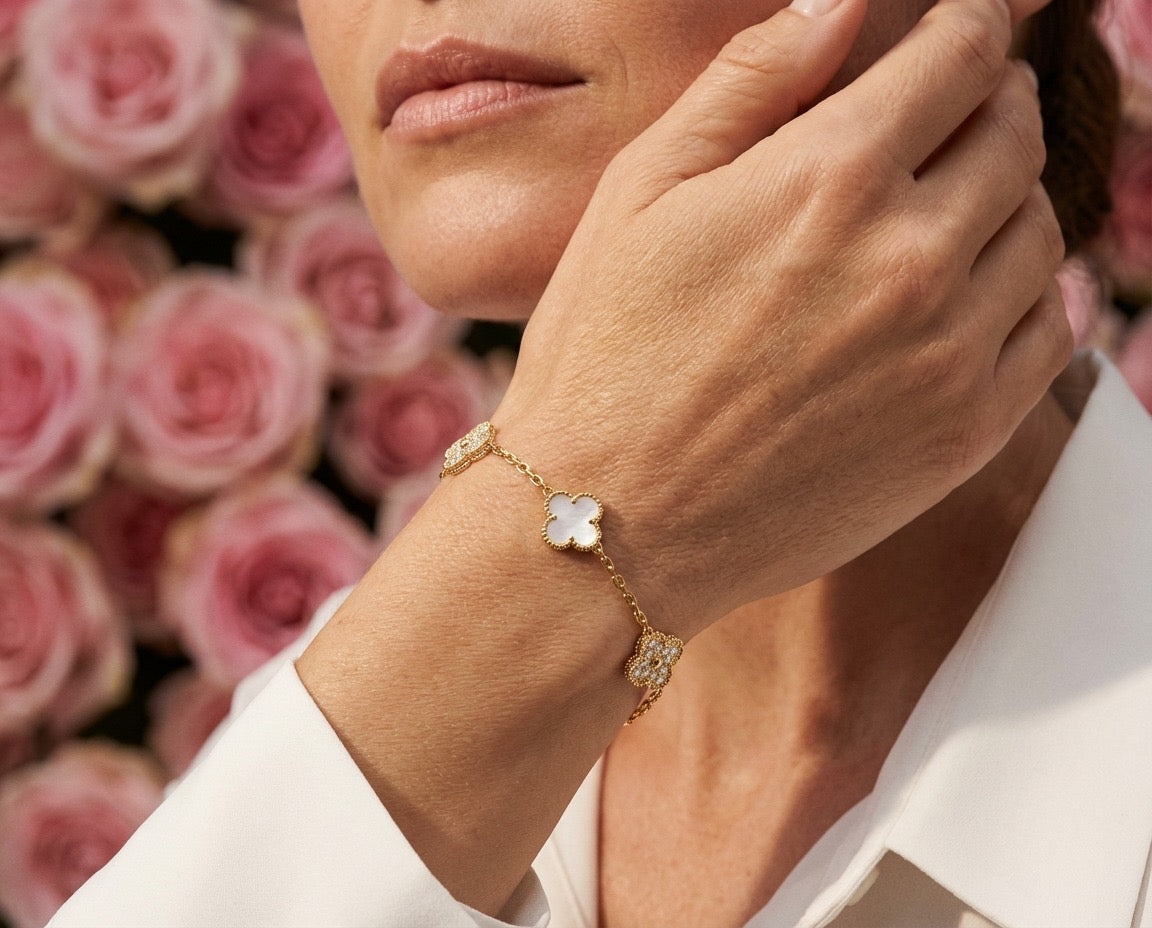Pearl Clover Bracelet