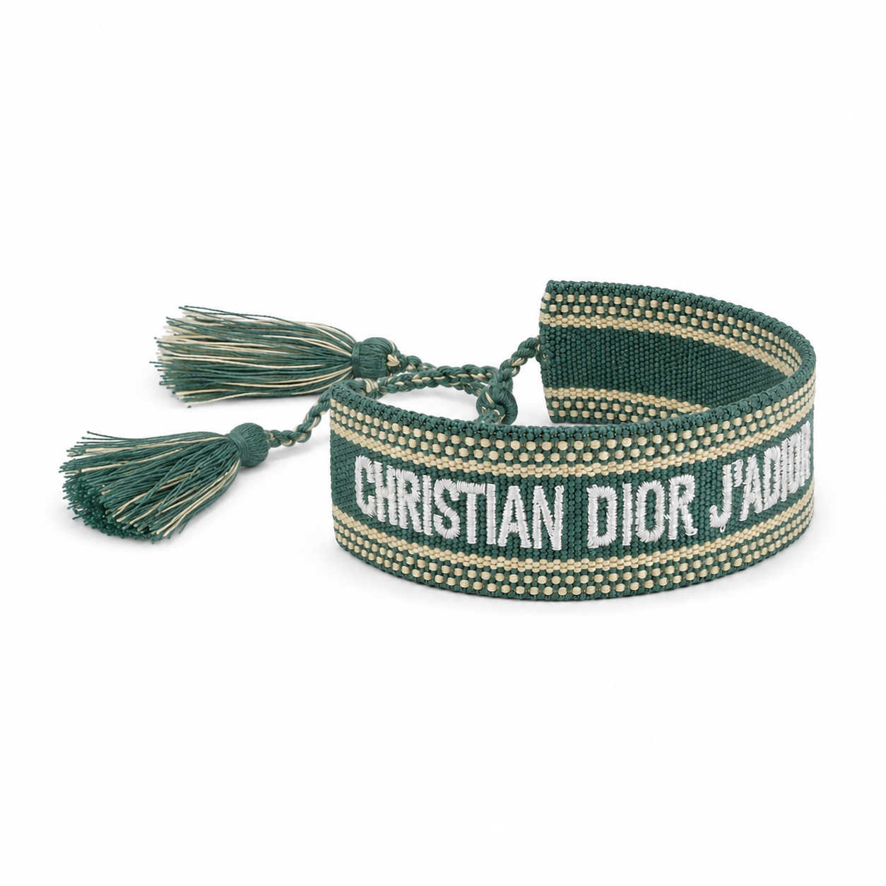 Luxury Woven Friendship Bracelet – Green Inspired Designer Style